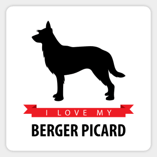 I Love My Berger Picard Sticker